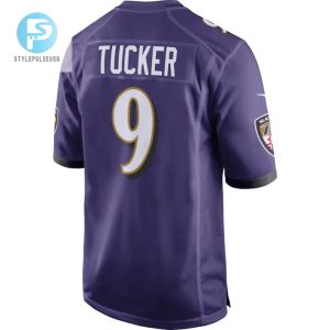 Justin Tucker 9 Baltimore Ravens Game Jersey Purple Tgv stylepulseusa 1 3