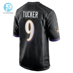 Justin Tucker 9 Baltimore Ravens Player Game Jersey Black Tgv stylepulseusa 1 3