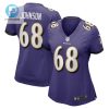 Zack Johnson Baltimore Ravens Womens Home Game Player Jersey Purple Tgv stylepulseusa 1