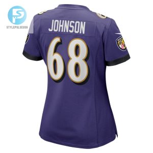 Zack Johnson Baltimore Ravens Womens Home Game Player Jersey Purple Tgv stylepulseusa 1 3