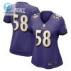 Michael Pierce Baltimore Ravens Womens Game Jersey Purple Tgv stylepulseusa 1