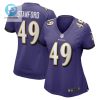 Julian Stanford Baltimore Ravens Womens Home Game Player Jersey Purple Tgv stylepulseusa 1