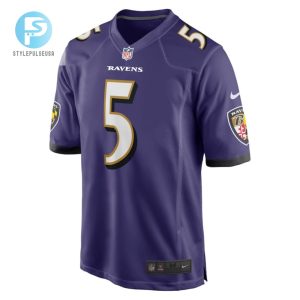 Brett Hundley 5 Baltimore Ravens Home Game Player Jersey Purple Tgv stylepulseusa 1 2