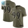 Odafe Oweh 99 Baltimore Ravens 2022 Salute To Service Limited Jersey Olive Tgv stylepulseusa 1