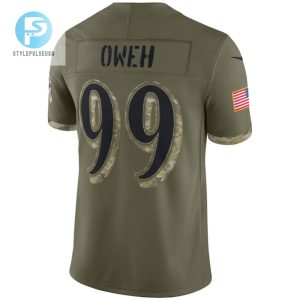 Odafe Oweh 99 Baltimore Ravens 2022 Salute To Service Limited Jersey Olive Tgv stylepulseusa 1 3