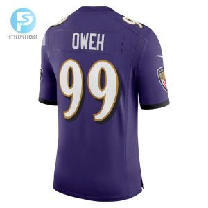 Odafe Oweh 99 Baltimore Ravens Vapor Limited Jersey Purple Tgv stylepulseusa 1 3