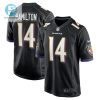 Kyle Hamilton Baltimore Ravens 2022 Nfl Draft First Round Pick Game Jersey Black Tgv stylepulseusa 1