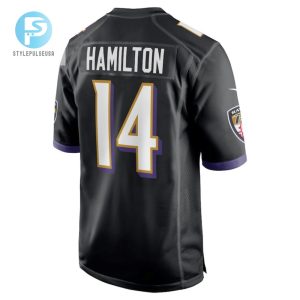 Kyle Hamilton Baltimore Ravens 2022 Nfl Draft First Round Pick Game Jersey Black Tgv stylepulseusa 1 3