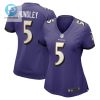 Brett Hundley 5 Baltimore Ravens Womens Home Game Player Jersey Purple Tgv stylepulseusa 1