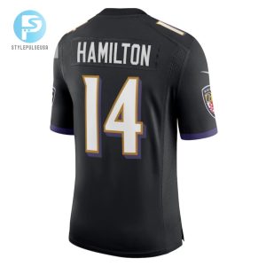 Kyle Hamilton 14 Baltimore Ravens Mens Vapor Limited Jersey Black Tgv stylepulseusa 1 3