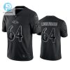 Tyler Linderbaum 64 Baltimore Ravens Black Reflective Limited Jersey Men Tgv stylepulseusa 1