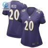 Ed Reed 20 Baltimore Ravens Womens Game Retired Player Jersey Purple Tgv stylepulseusa 1