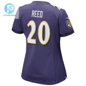 Ed Reed 20 Baltimore Ravens Womens Game Retired Player Jersey Purple Tgv stylepulseusa 1 3