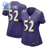 Ray Lewis 52 Baltimore Ravens Womens Game Jersey Purple Tgv stylepulseusa 1