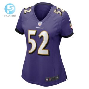 Ray Lewis 52 Baltimore Ravens Womens Game Jersey Purple Tgv stylepulseusa 1 2