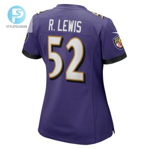 Ray Lewis 52 Baltimore Ravens Womens Game Jersey Purple Tgv stylepulseusa 1 3