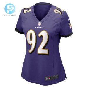 Justin Madubuike 92 Baltimore Ravens Womens Game Jersey Purple Tgv stylepulseusa 1 2