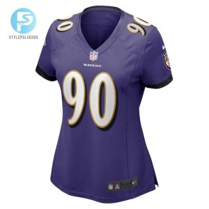 David Ojabo 90 Baltimore Ravens Womens Game Player Jersey Purple Tgv stylepulseusa 1 2