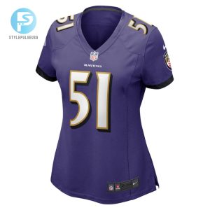 Josh Ross 51 Baltimore Ravens Womens Game Player Jersey Purple Tgv stylepulseusa 1 2