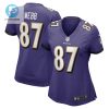 Raleigh Webb 87 Baltimore Ravens Womens Game Player Jersey Purple Tgv stylepulseusa 1