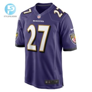 J.K. Dobbins 27 Baltimore Ravens Game Team Jersey Purple Tgv stylepulseusa 1 2