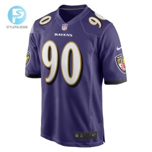 David Ojabo 90 Baltimore Ravens 2022 Nfl Draft Pick Player Game Jersey Purple Tgv stylepulseusa 1 2