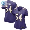 Tyus Bowser 54 Baltimore Ravens Womens Game Jersey Purple Tgv stylepulseusa 1