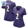 Tyler Huntley 2 Baltimore Ravens Womens Game Jersey Purple Tgv stylepulseusa 1