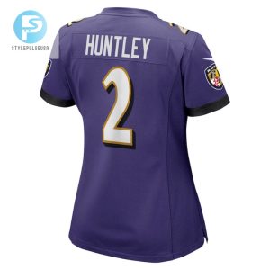 Tyler Huntley 2 Baltimore Ravens Womens Game Jersey Purple Tgv stylepulseusa 1 3