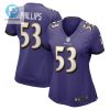 Delshawn Phillips 53 Baltimore Ravens Womens Game Player Jersey Purple Tgv stylepulseusa 1