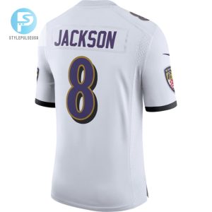 Lamar Jackson 8 Baltimore Ravens Vapor Limited Jersey White Tgv stylepulseusa 1 3