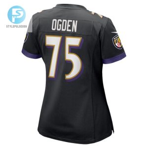 Jonathan Ogden 75 Baltimore Ravens Womens Retired Player Jersey Black Tgv stylepulseusa 1 2