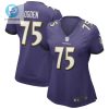 Jonathan Ogden 75 Baltimore Ravens Womens Game Retired Player Jersey Purple Tgv stylepulseusa 1