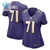 Jawuan James 71 Baltimore Ravens Womens Player Game Jersey Purple Tgv stylepulseusa 1