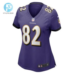 Slade Bolden 82 Baltimore Ravens Womens Player Game Jersey Purple Tgv stylepulseusa 1 2