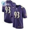 Calais Campbell 93 Baltimore Ravens Game Player Jersey Purple Tgv stylepulseusa 1