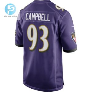 Calais Campbell 93 Baltimore Ravens Game Player Jersey Purple Tgv stylepulseusa 1 2