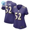 Ray Lewis 52 Baltimore Ravens Womens Retired Player Jersey Purple Tgv stylepulseusa 1