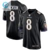 Lamar Jackson 8 Baltimore Ravens Game Jersey Black Tgv stylepulseusa 1