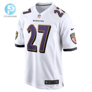 J.K. Dobbins 27 Baltimore Ravens Game Jersey White Tgv stylepulseusa 1 2