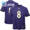 Lamar Jackson 8 Baltimore Ravens Youth Game Jersey Purple Tgv stylepulseusa 1