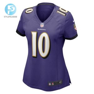 Demarcus Robinson 10 Baltimore Ravens Womens Game Player Jersey Purple Tgv stylepulseusa 1 2