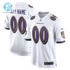 Baltimore Ravens Custom 00 Game Jersey White Tgv stylepulseusa 1