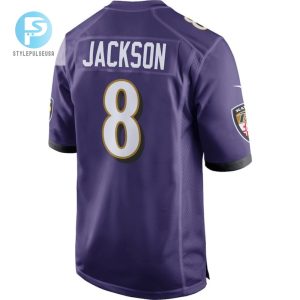 Lamar Jackson 8 Baltimore Ravens Game Player Jersey Purple Tgv stylepulseusa 1 2