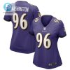 Broderick Washington 96 Baltimore Ravens Womens Game Jersey Purple Tgv stylepulseusa 1