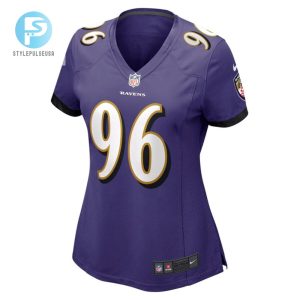 Broderick Washington 96 Baltimore Ravens Womens Game Jersey Purple Tgv stylepulseusa 1 2