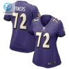 Ben Powers 72 Baltimore Ravens Womens Game Jersey Purple Tgv stylepulseusa 1