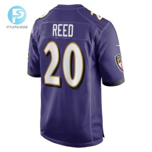 Ed Reed 20 Baltimore Ravens Retired Player Game Jersey Purple Tgv stylepulseusa 1 3