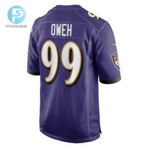 Odafe Oweh 99 Baltimore Ravens Game Jersey Purple Tgv stylepulseusa 1 3