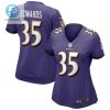 Gus Edwards 35 Baltimore Ravens Womens Game Jersey Purple Tgv stylepulseusa 1